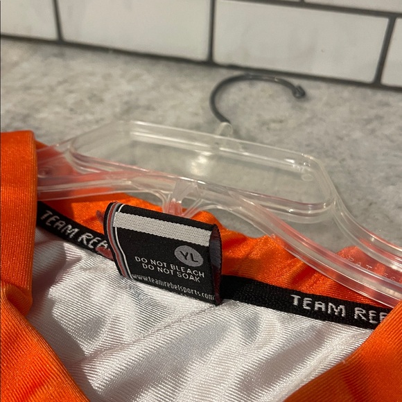 Team Rebel Sport Miami Dolphin Jersey Boys Youth Large Blue Orange NFL Football - Picture 6 of 8